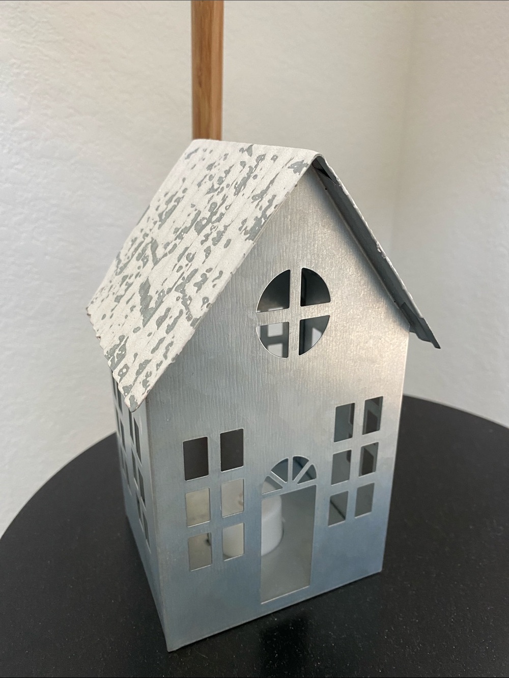 White Decorative Metal House Decor - Home Accents Christmas Holiday
